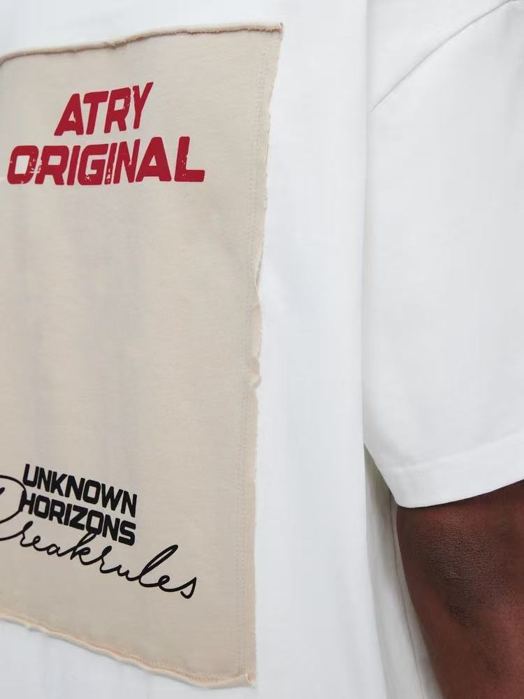 ATRY Unknown Shore Appliqué Printed T-shirt