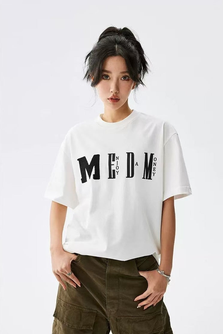 MEDM Chunky Knitted Short-sleeve T-Shirt