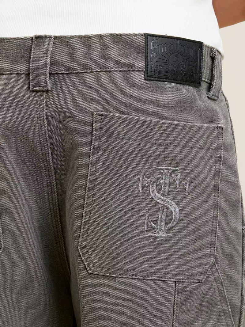 STK Washed Distressed Patchwork Jeans