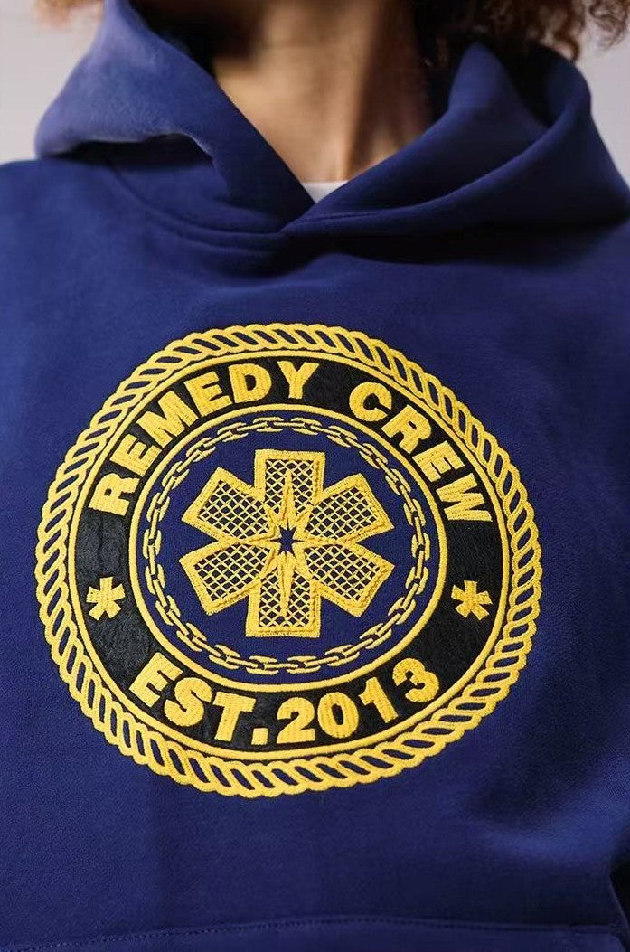 REMEDY Vintage Logo Embroidery Hoodie