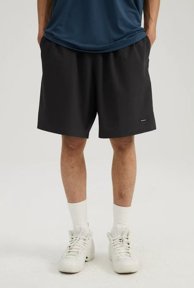 WASSUP Checkered Running Shorts