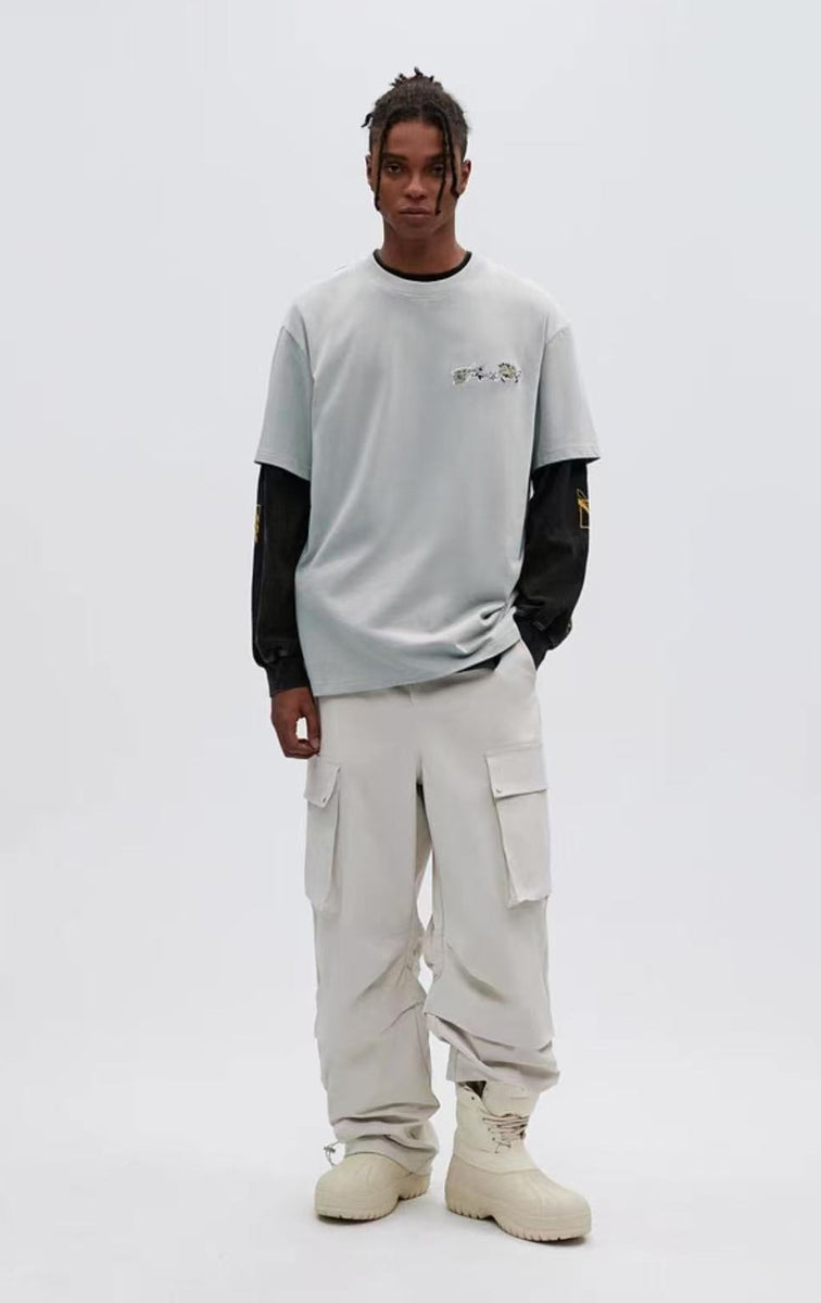 ATRY floral Embroidery T-shirt