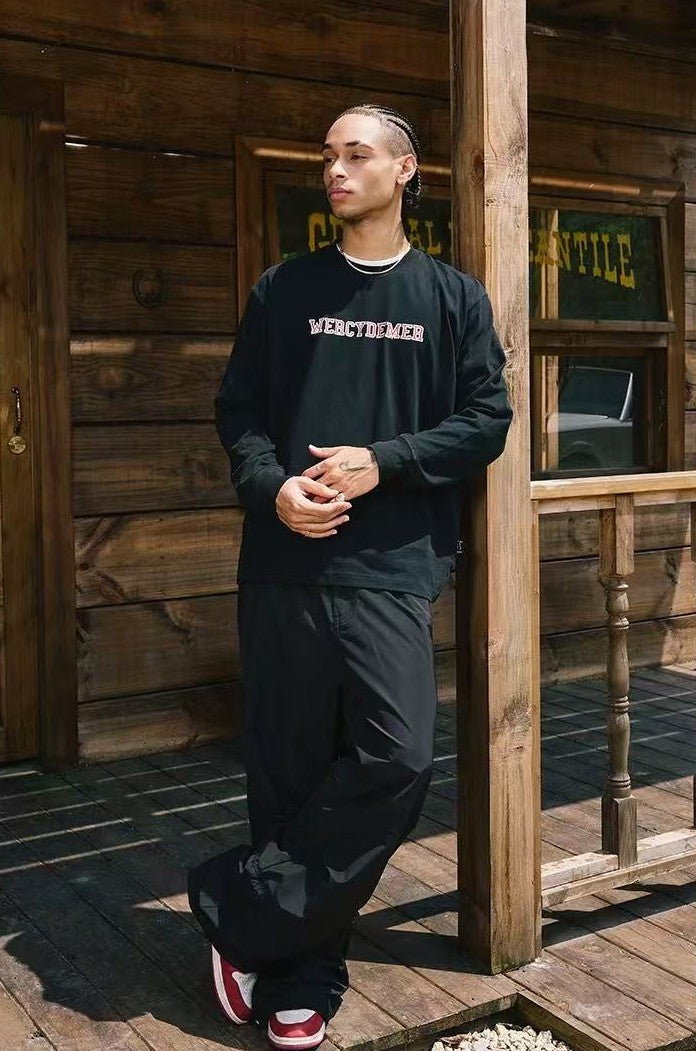 REMEDY 69 Cracked Print Long-sleeve Tee