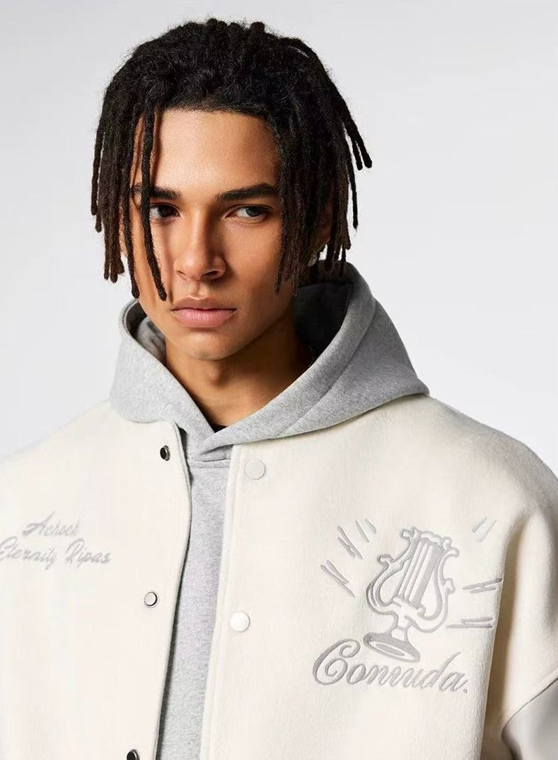 ACHOCK Logo Embroidered Bomber Jacket