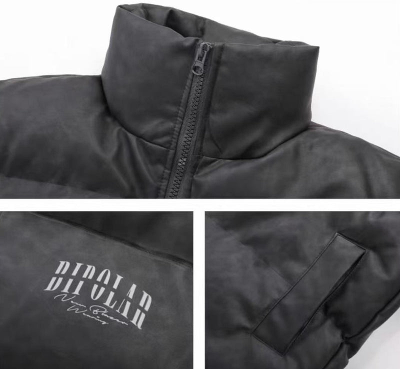 BIPOLAR Distressed Textured Cotton Coat