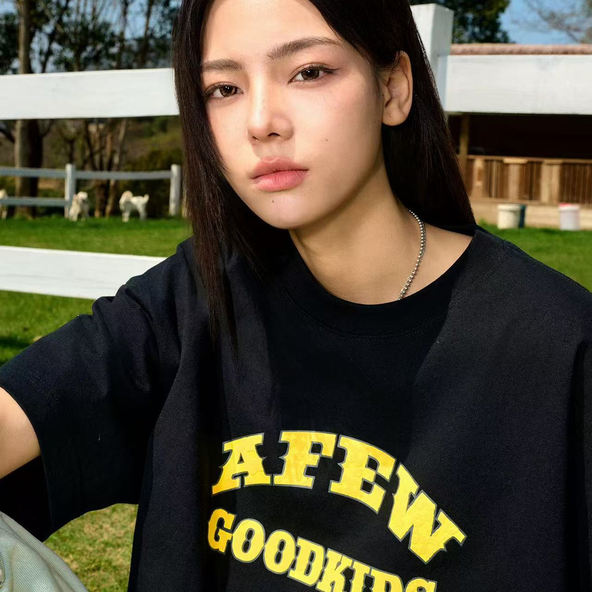AFGK Flocked Short-sleeve T-shirt