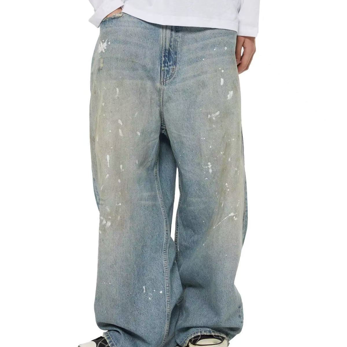 WASSUP Splash paint vintage Wash Denim Jeans