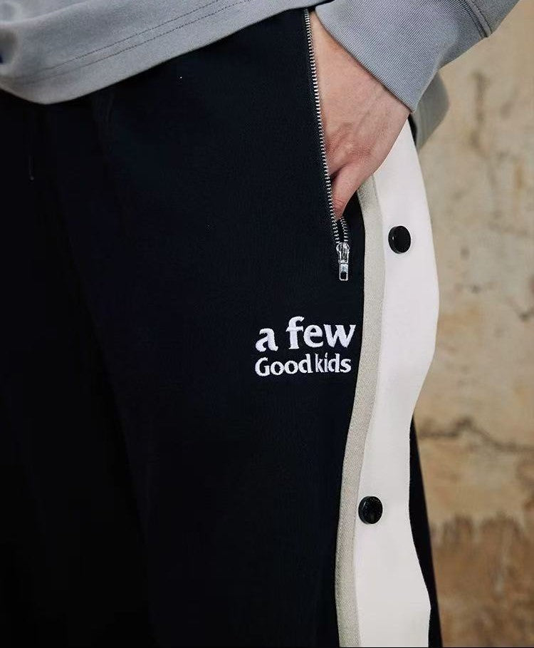 AFGK Basic Buttoned Basketball Casual Pants