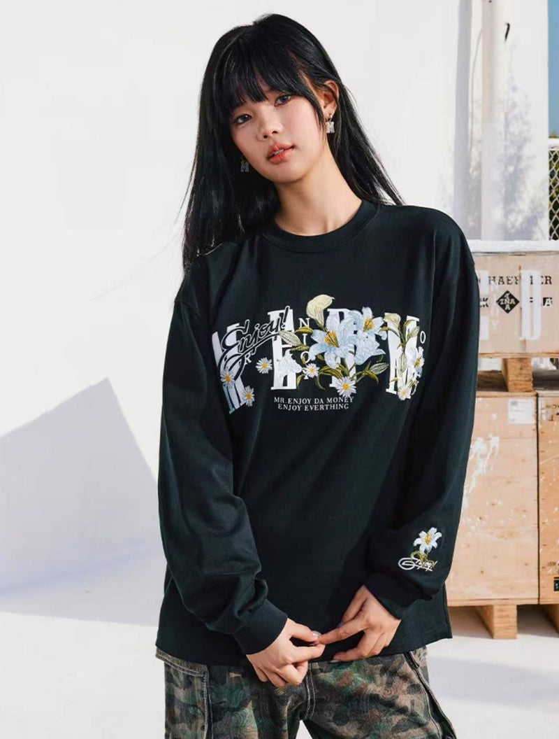 MEDM Floral Series Long-sleeved T-shirt