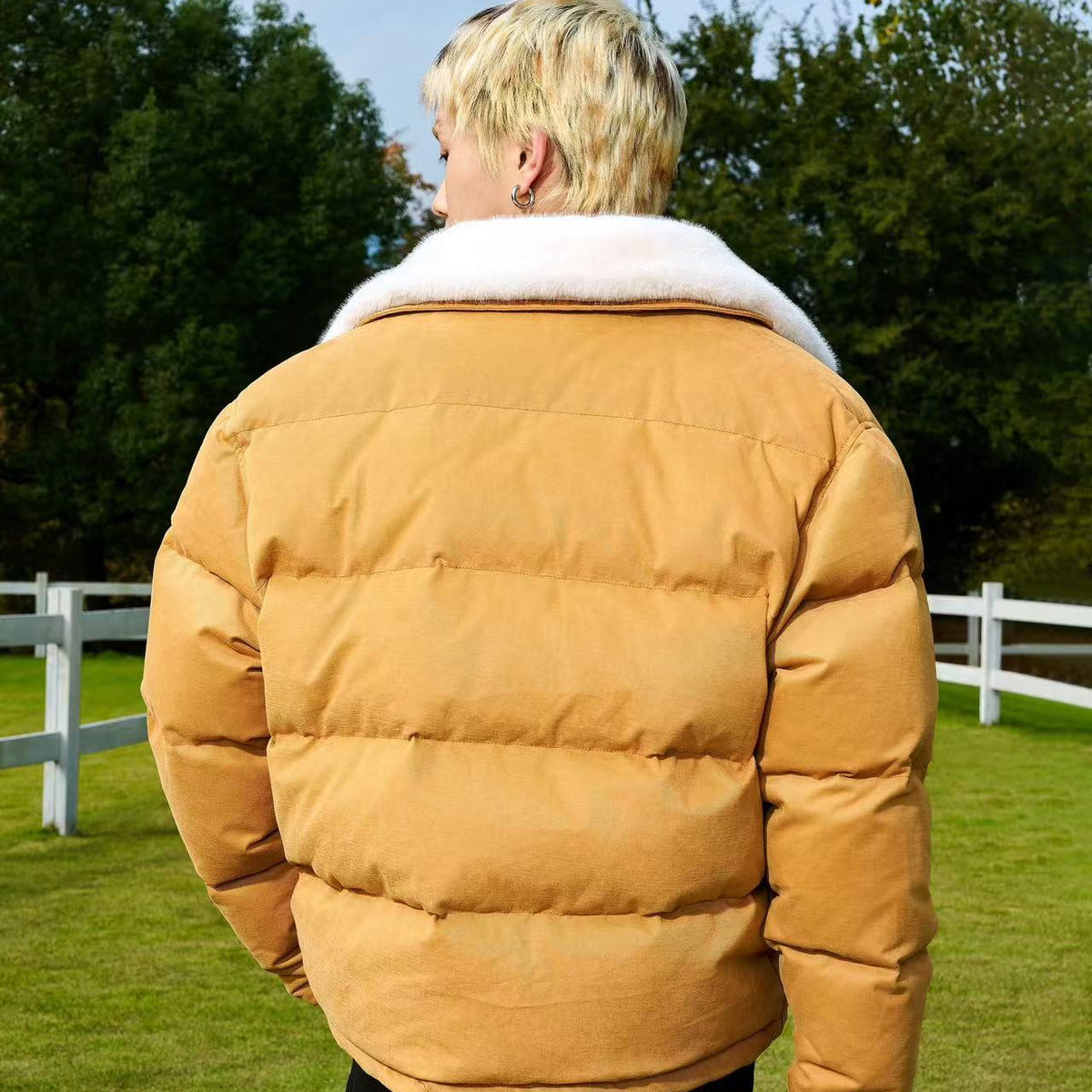 AFGK Removable Lapels Down Jacket