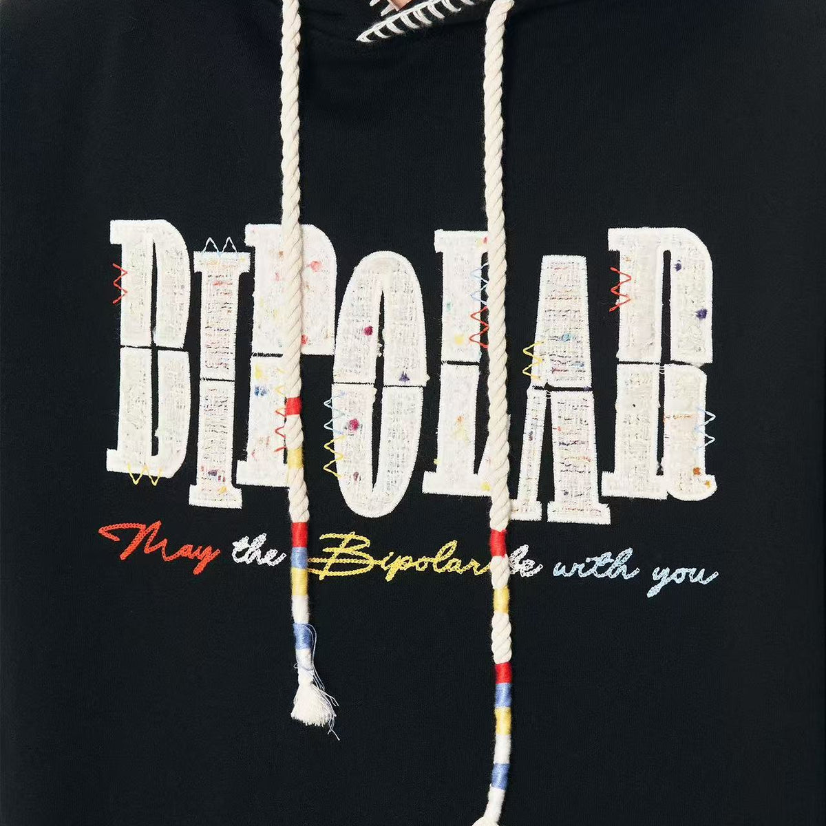 BIPOLAR Tri-color Embroidered Hoodie