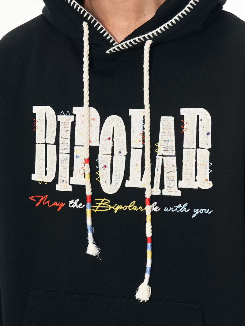 BIPOLAR Tri-color Embroidered Hoodie