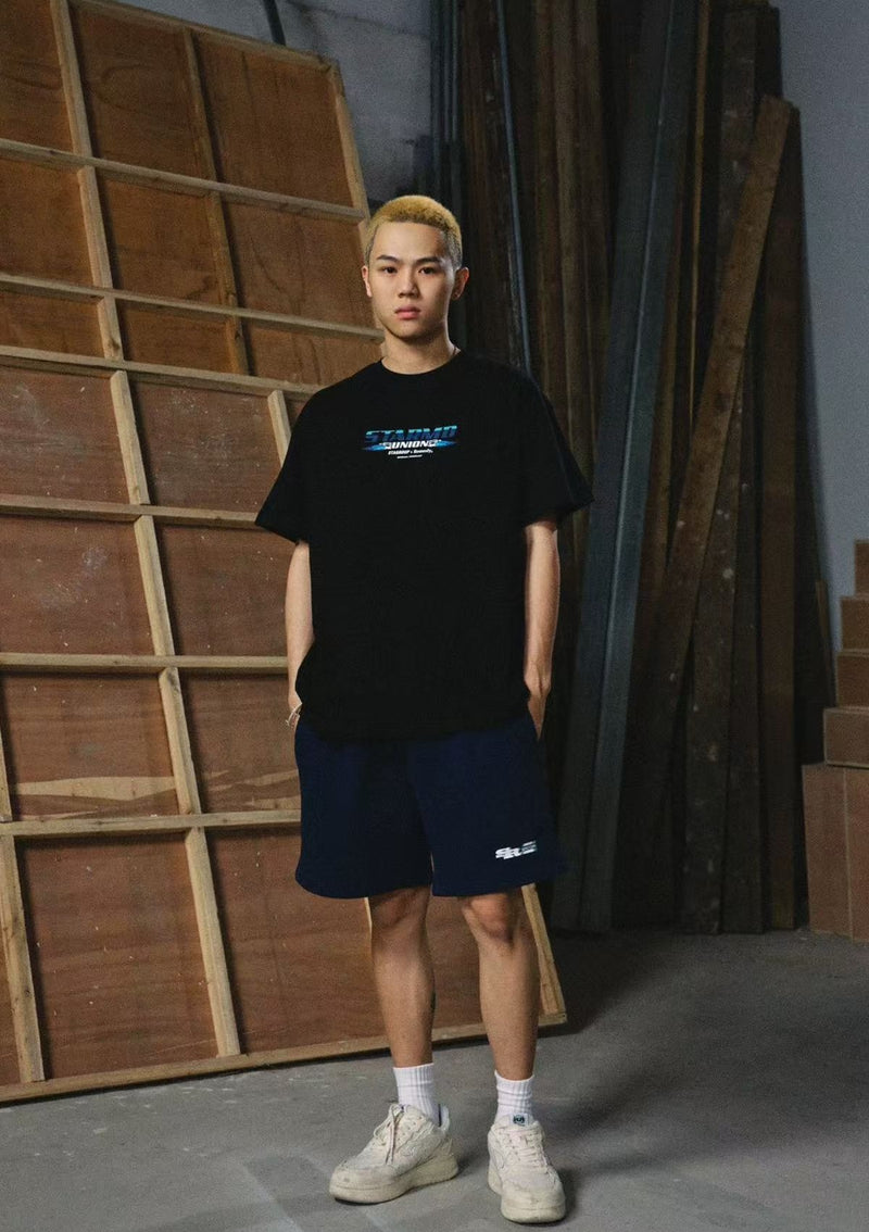 REMEDYxSTA SR Car Engine Printed Short-sleeve T-shirt