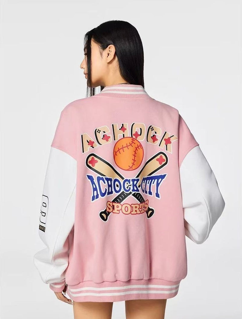 ACHOCK American Baseball Embroidery Jacket
