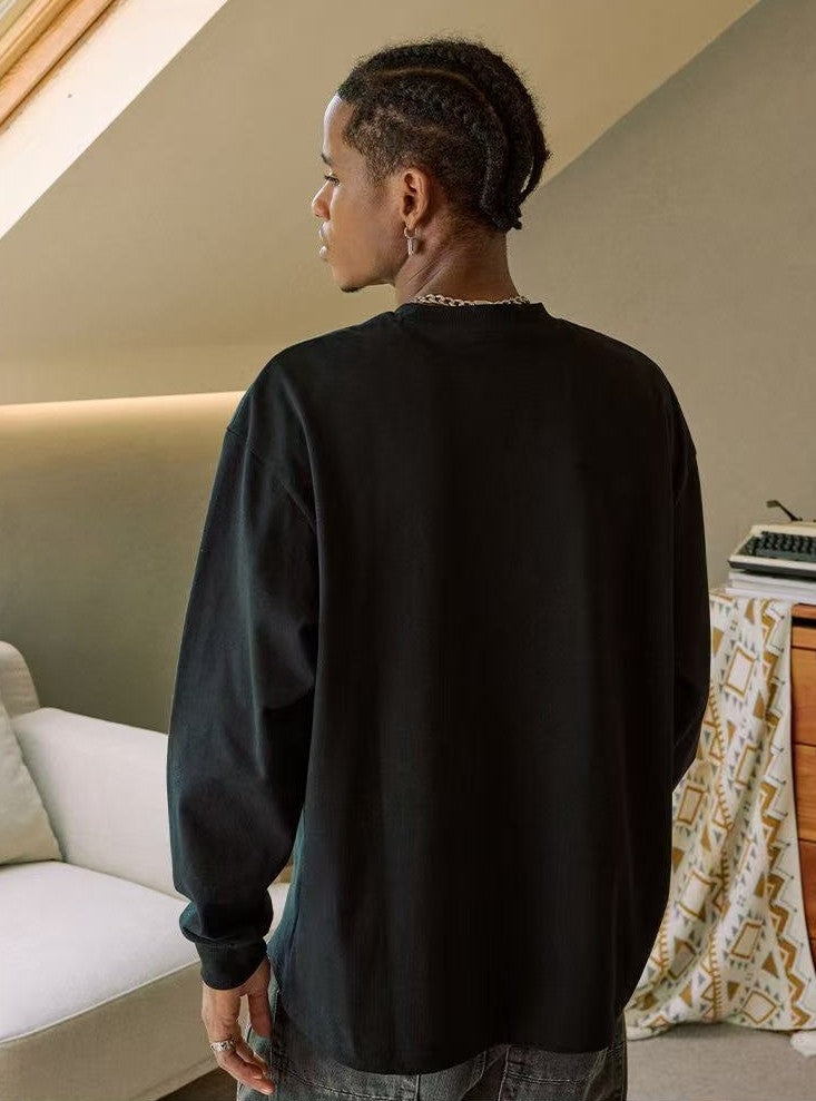 MEDM Toothbrush Embroidered Patch Long-sleeved T-shirt