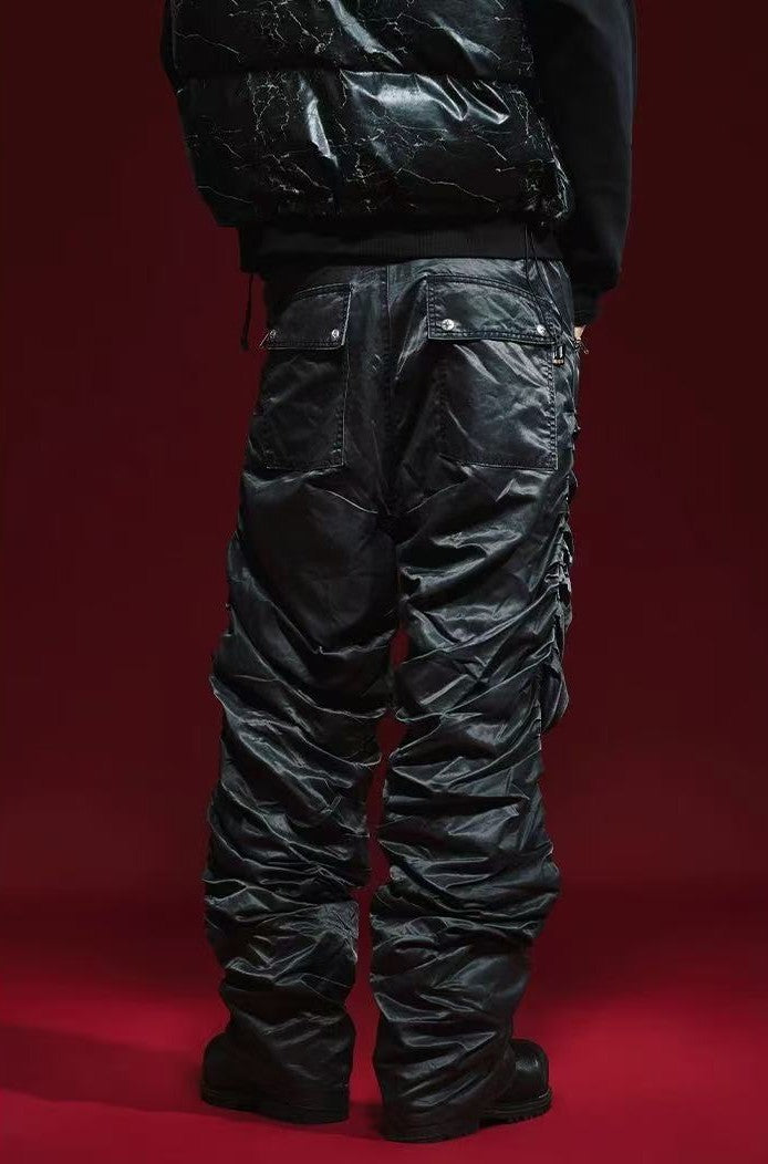 REMEDY Pleated Zipper Casual Trousers