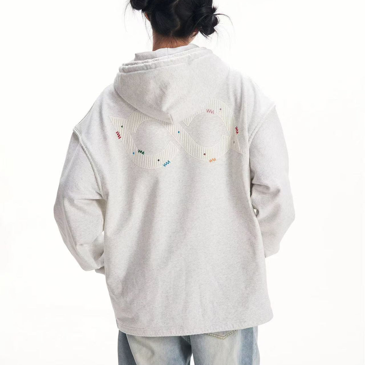 BIPOLAR Patchwork Dot Cardigan Jacket
