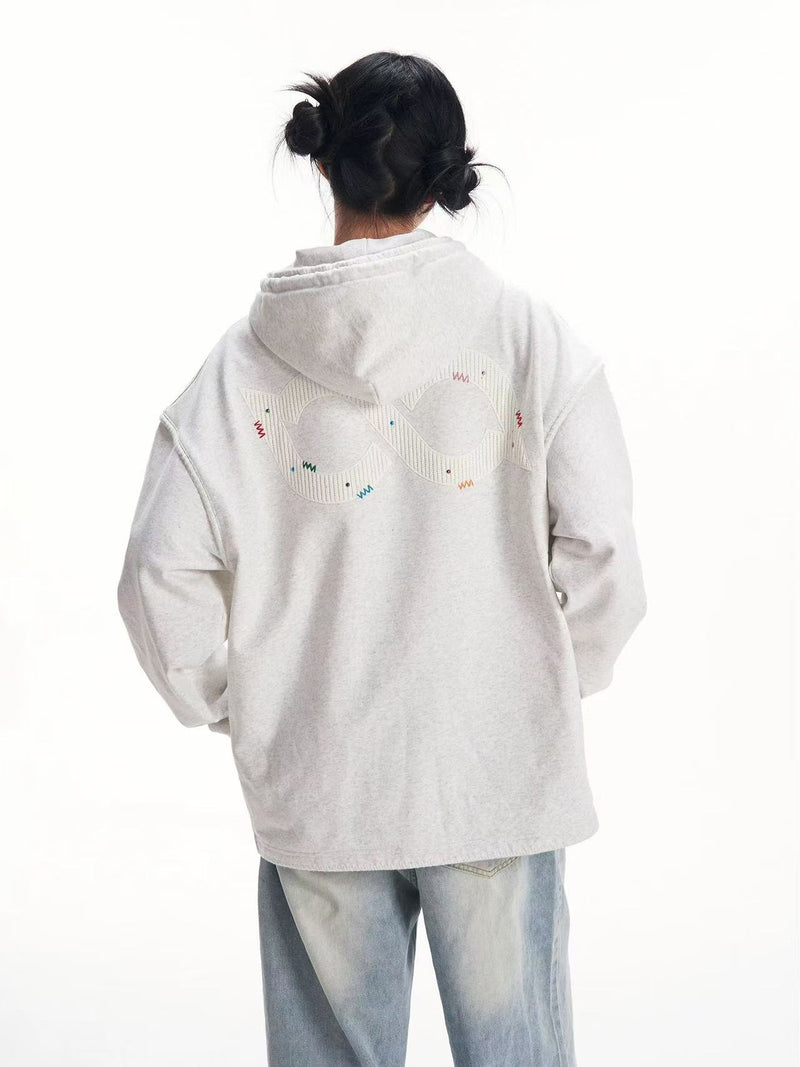 BIPOLAR Patchwork Dot Cardigan Jacket