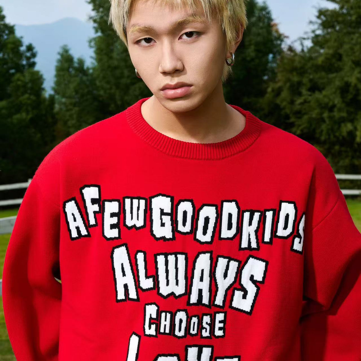 AFGK Logo Lettered Wool Sweater
