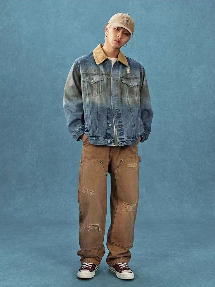 MEDM Retro Dyed denim Jacket