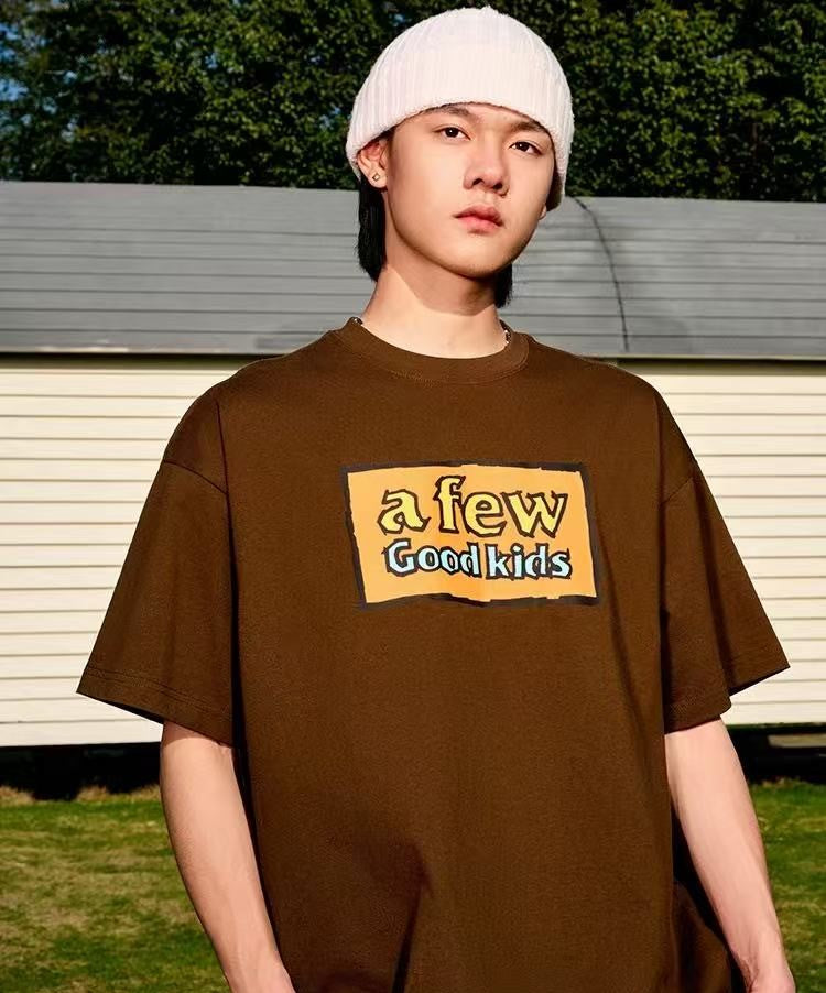 AFGK Graffiti Print Short-sleeve T-shirt