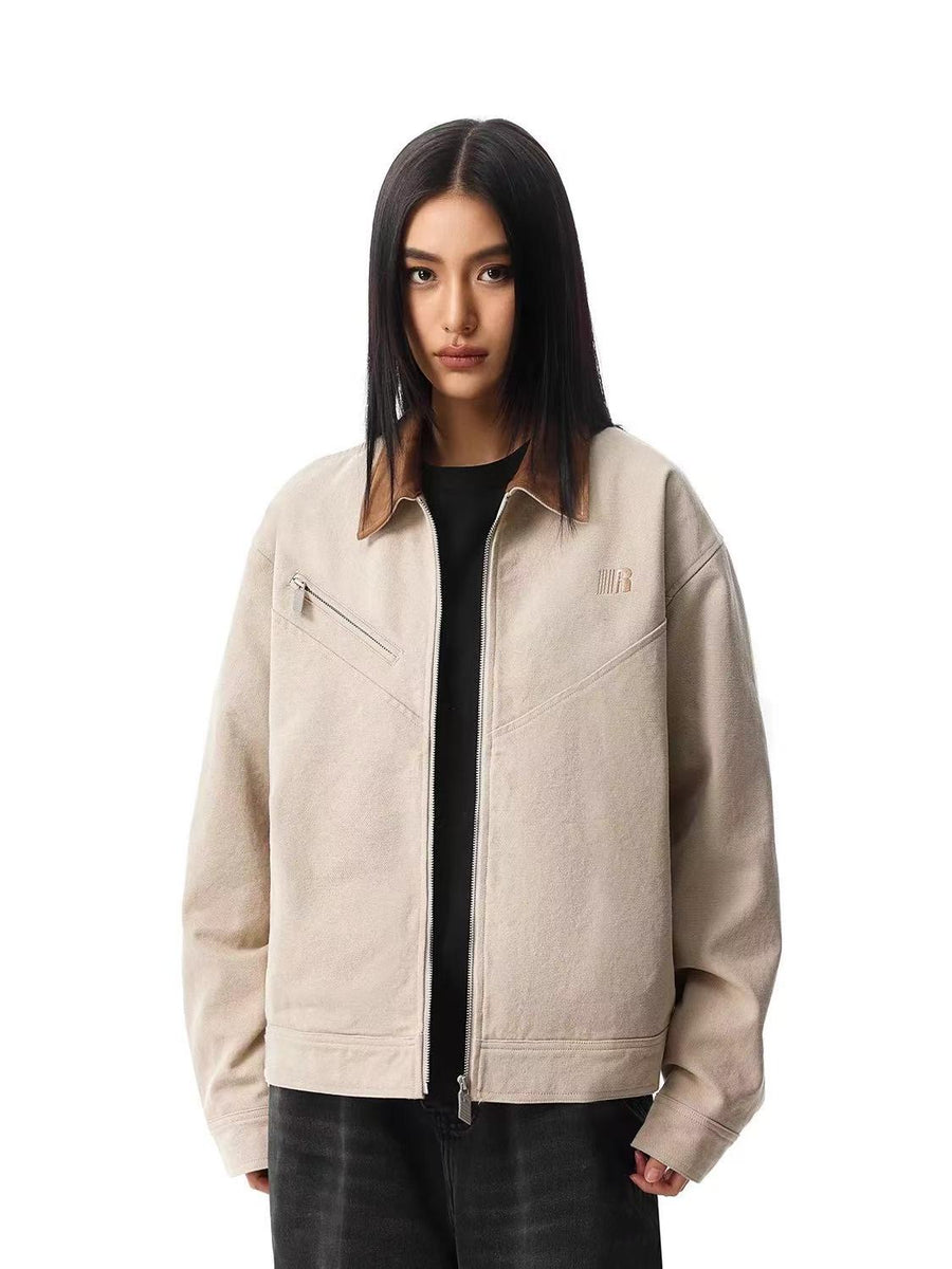 FDR Barn Style Contrasting Lapel Jacket