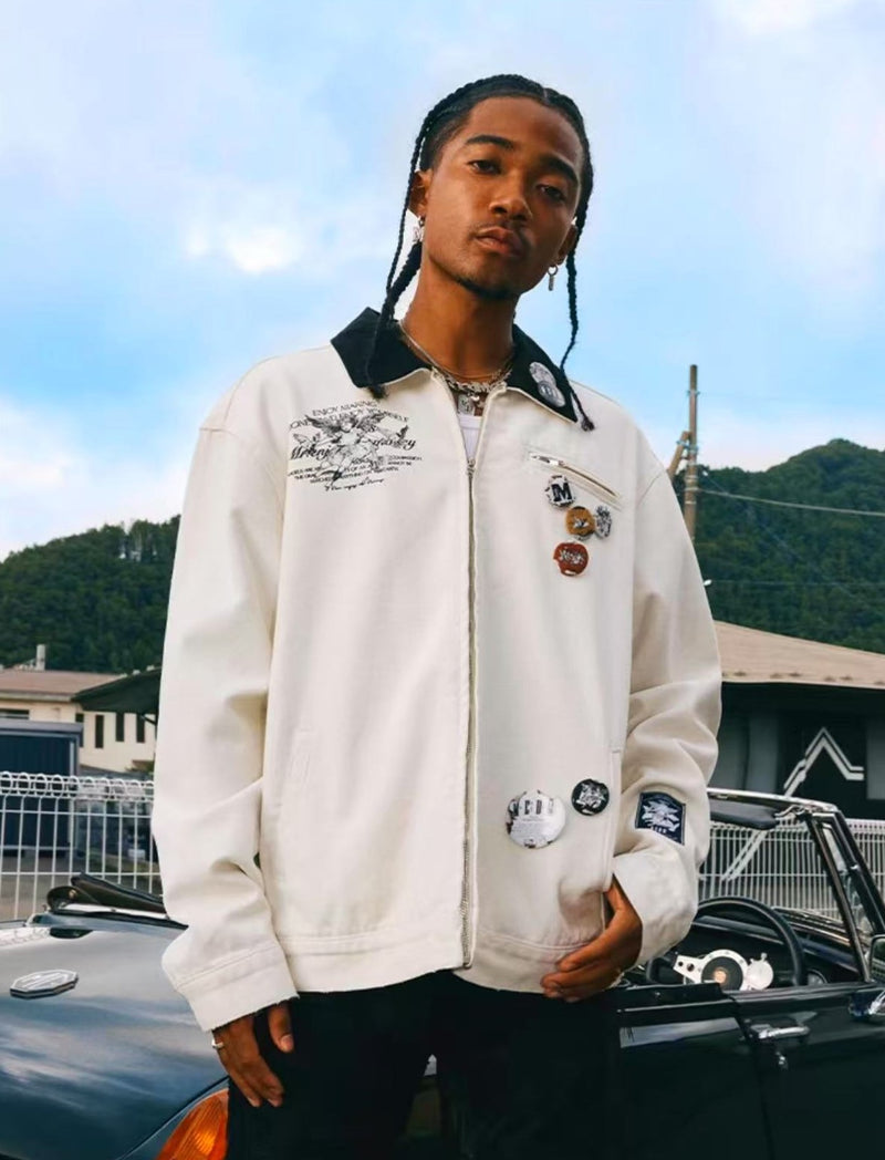 MEDM Angel Dove Detroit Embroidered Jacket