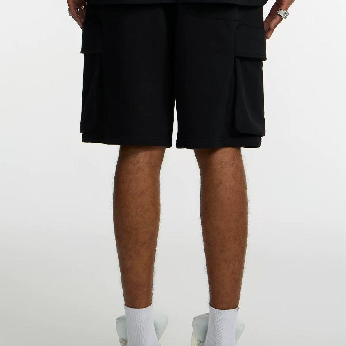STK  Pocket Embroidered Knit Shorts
