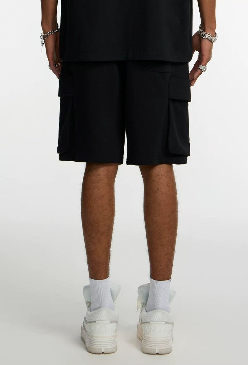 STK  Pocket Embroidered Knit Shorts