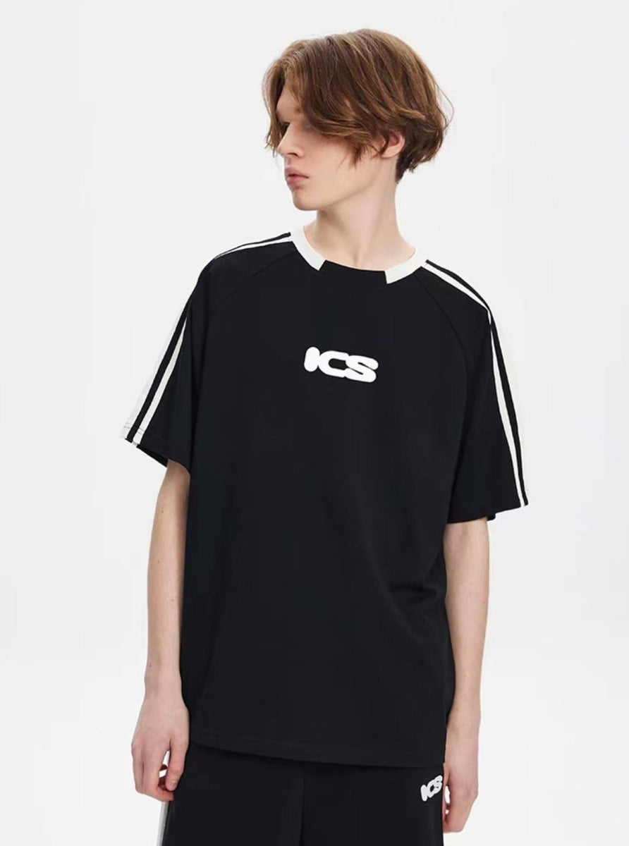 ICONSLAB Millennium Retro Strip Stitching T-shirts