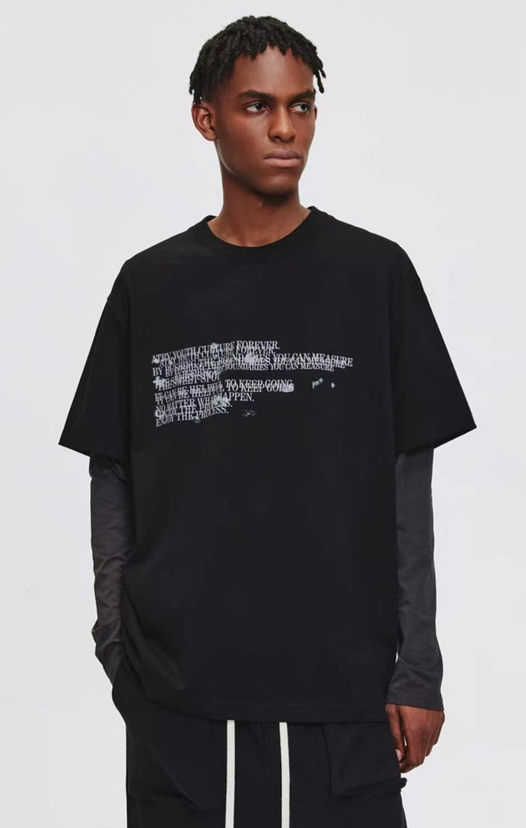 ATRY Phantom Overlapping Letters T-Shirt
