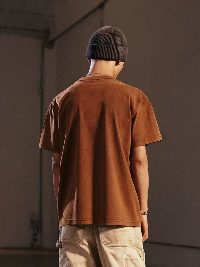 REMEDY Vintage Cowboy Logo Print Short-sleeve T-shirt