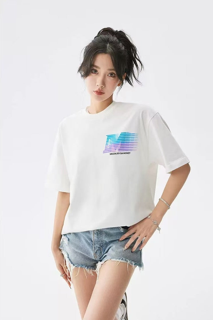 MEDM Phantom Lettering Short-sleeved T-shirt