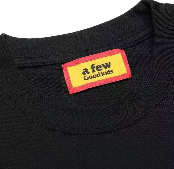 AFGK Electronic Screen Embroidery LOGO Short-sleeves T-shirt