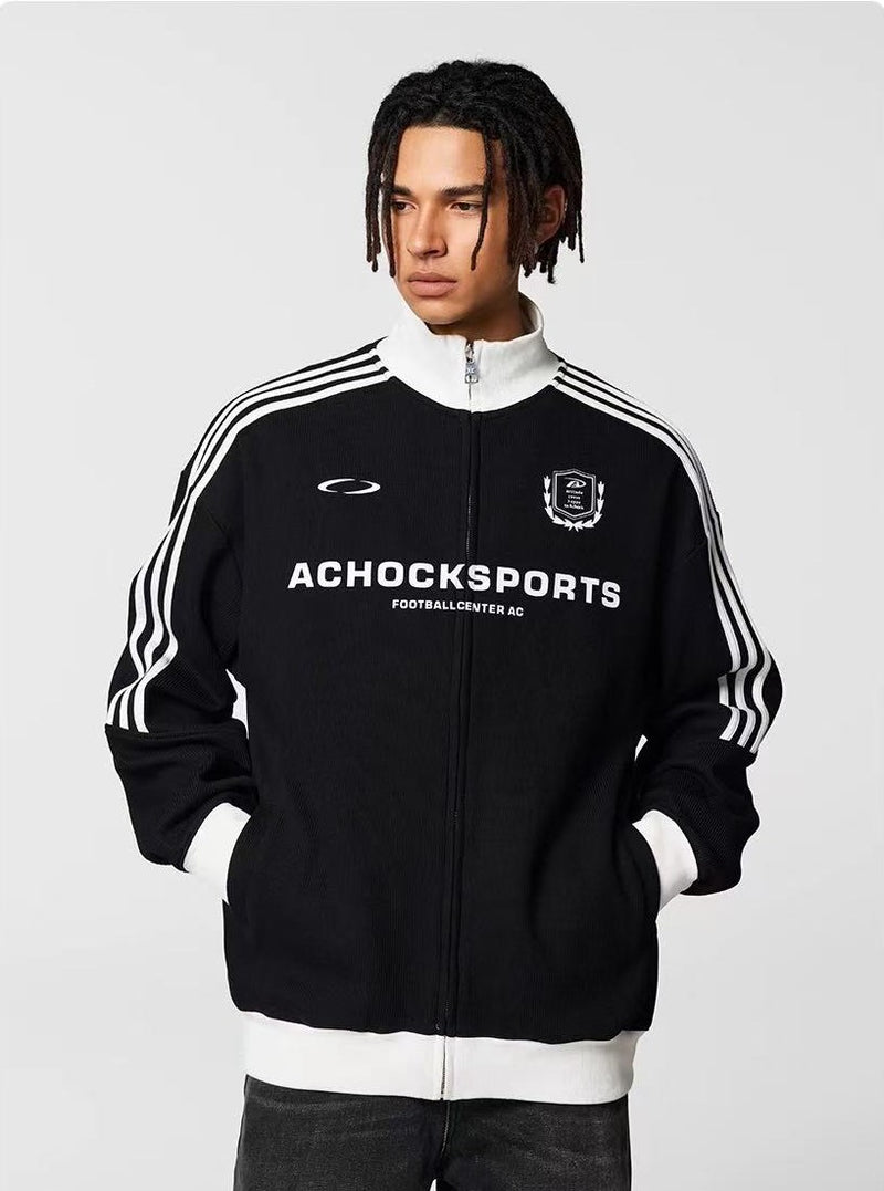 ACHOCK Color Matching Zipper Jackets
