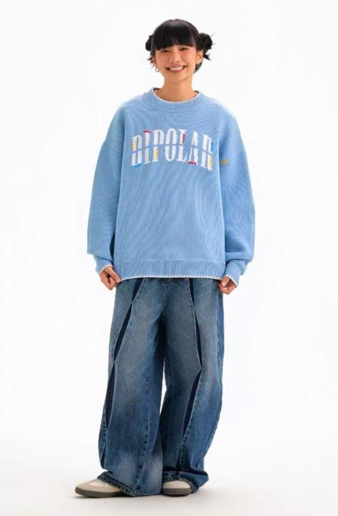 BIPOLAR Disconnected Round Neck Sweater