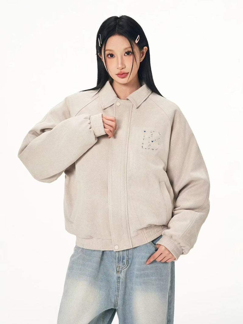 BIPOLAR Hot Diamond Suede Vintage Down Jacket