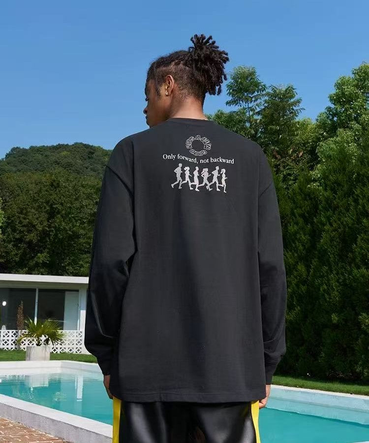 AFGK No command Z Washed Long-sleeved T-shirt