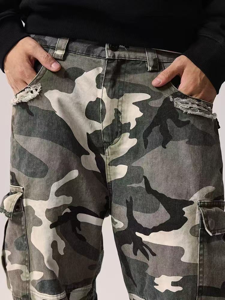 REMEDY Retro Patchwork Camouflage Pants