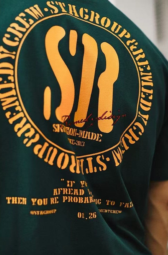 REMEDYxSTA Retro Logo Print Short-sleeve T-shirt