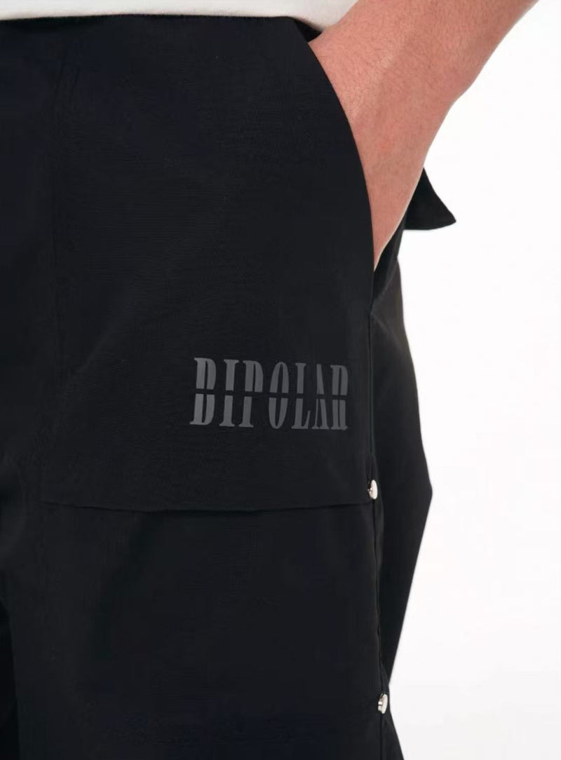 BIPOLAR Pleated Paratrooper Cargo Pants