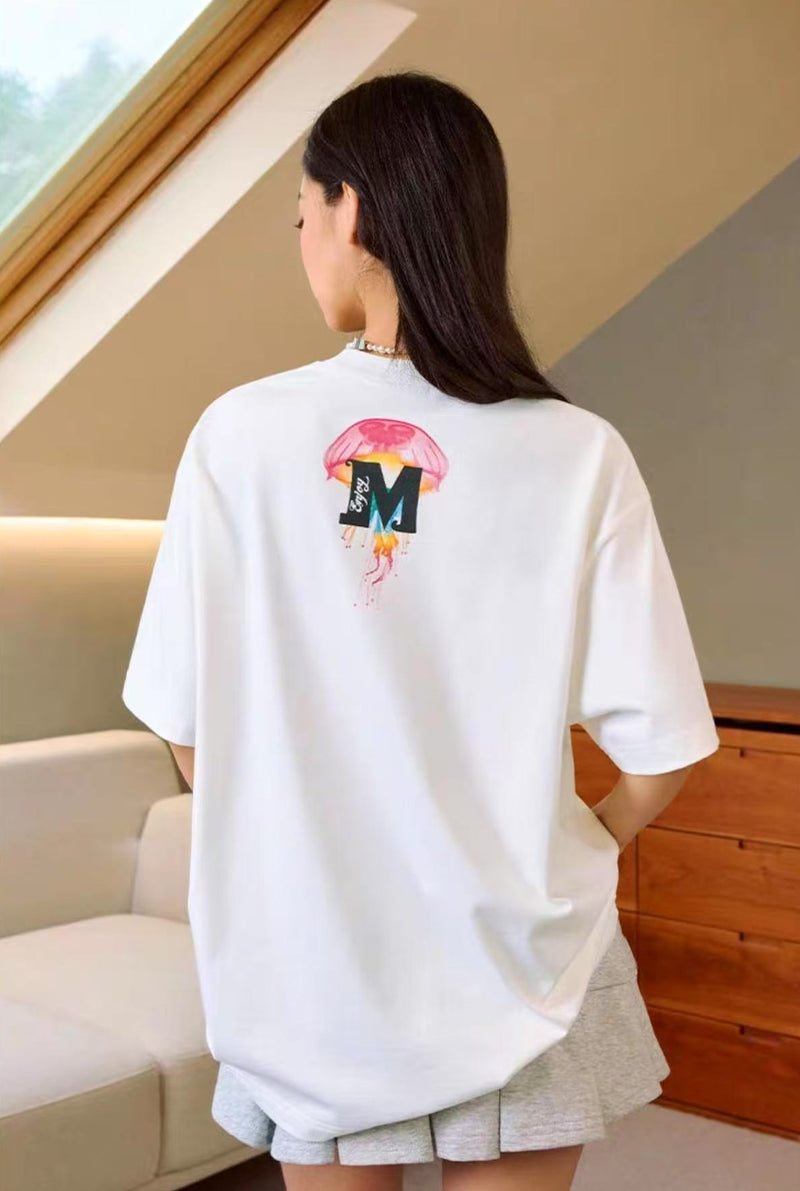 MEDM Gradient Jellyfish Short-sleeved T-shirt