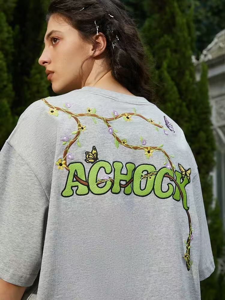 ACHOCK Little Devil Embroidery T-shirt