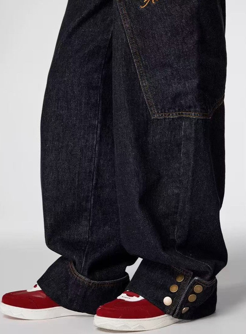 ACHOCK Large Pocket Denim Jeans
