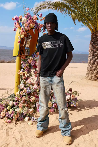 MEDM Leopard Print Snake Texture Short-sleeved T-shirt