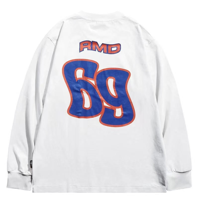 REMEDY 69 Cracked Print Long-sleeve Tee