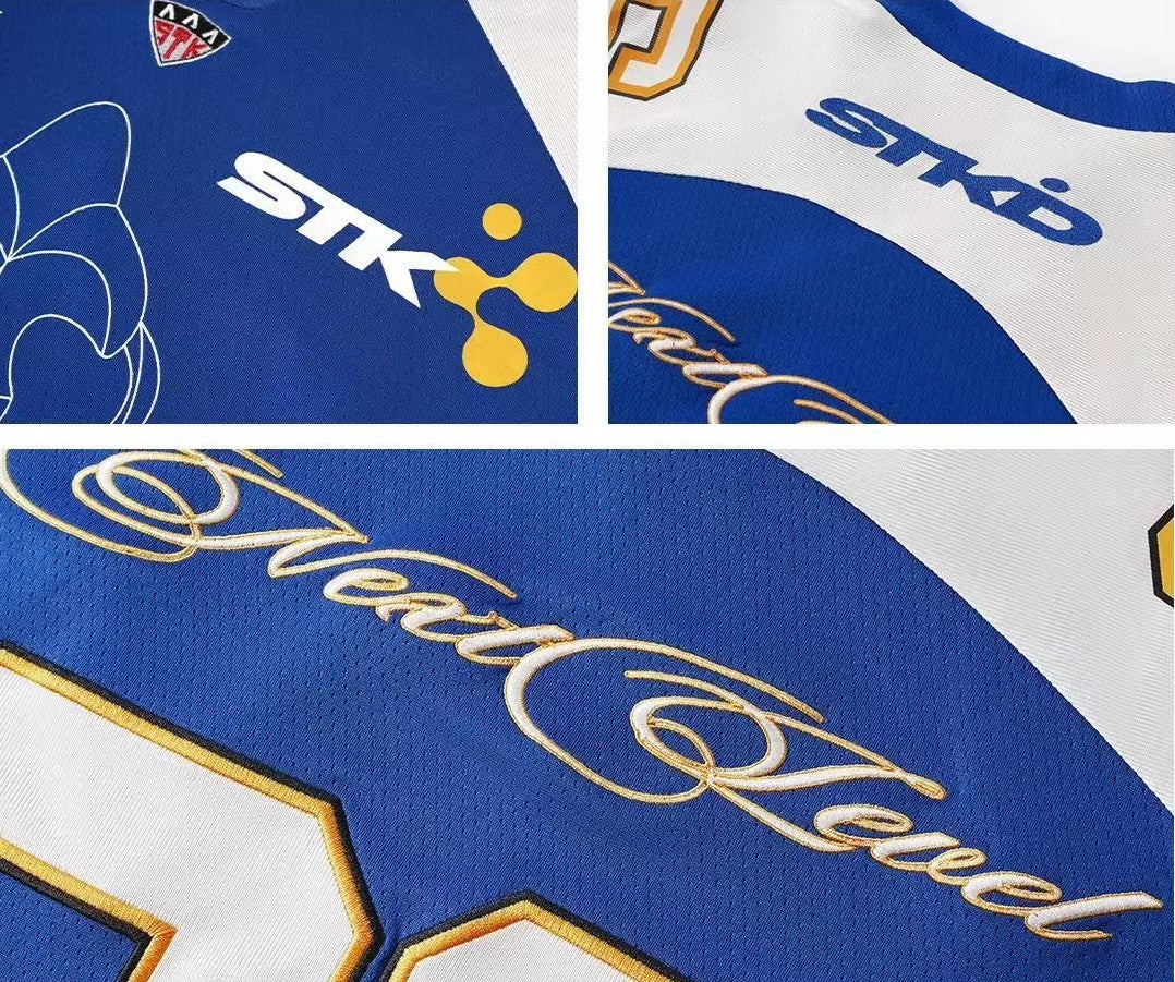 STK Color-Blocked Mesh Ice Hockey Long-Sleeve T-Shirt