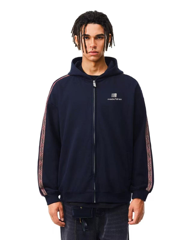 FDR Ethnic Style Web Zipper Hoodie