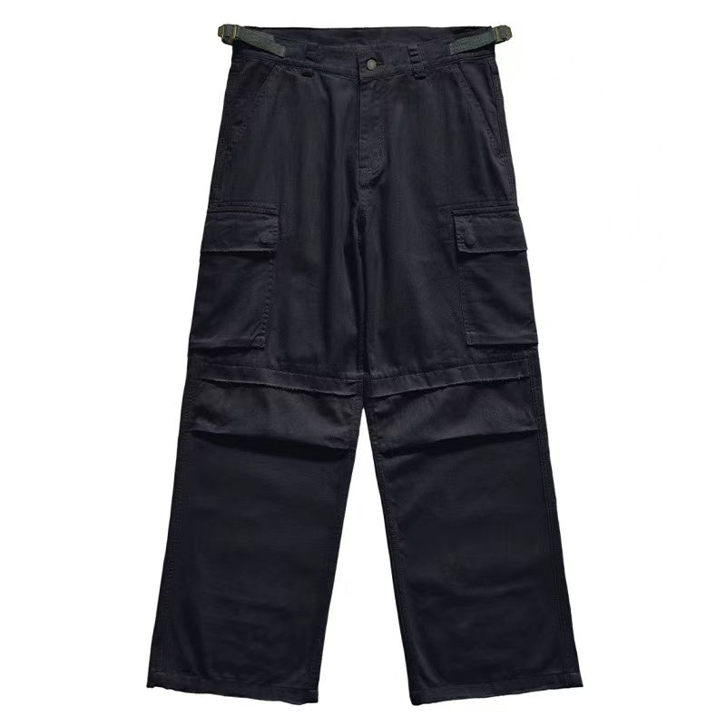 REMEDY Retro Frayed Striaght-leg Work Pants