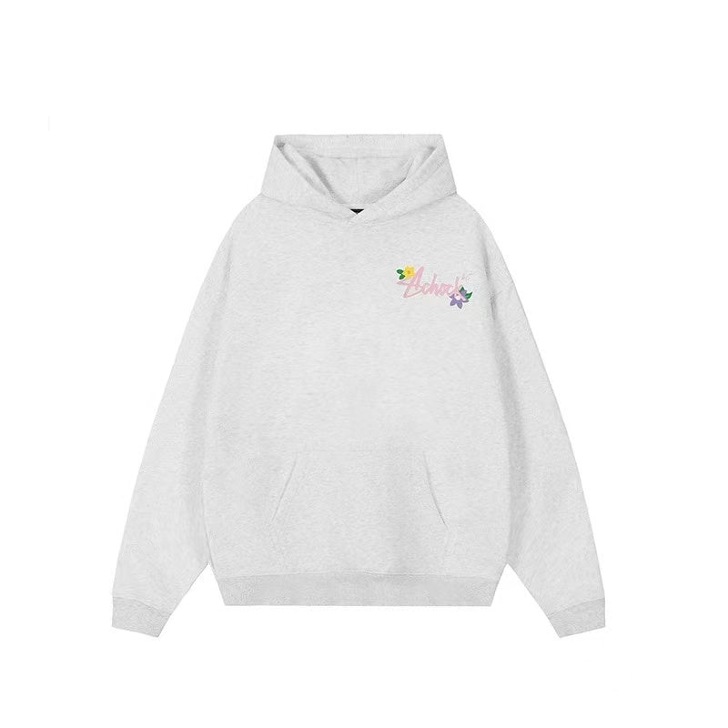 ACHOCK Logo Floral Embroidered Hoodie